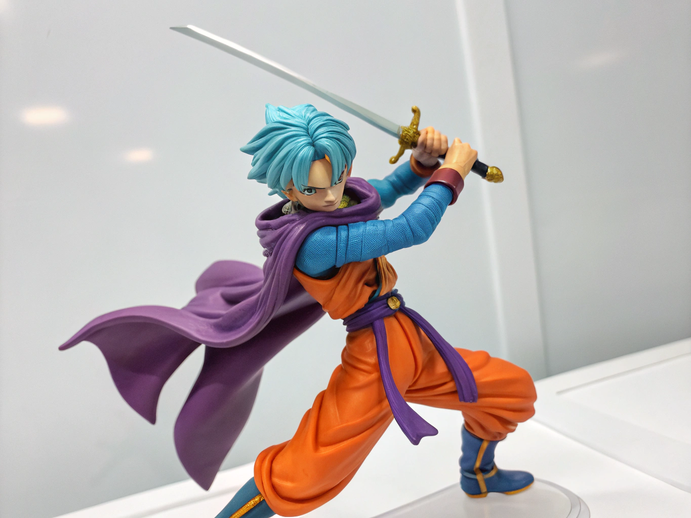 Dynamic anime scale collectible figure with gradient paint finishing