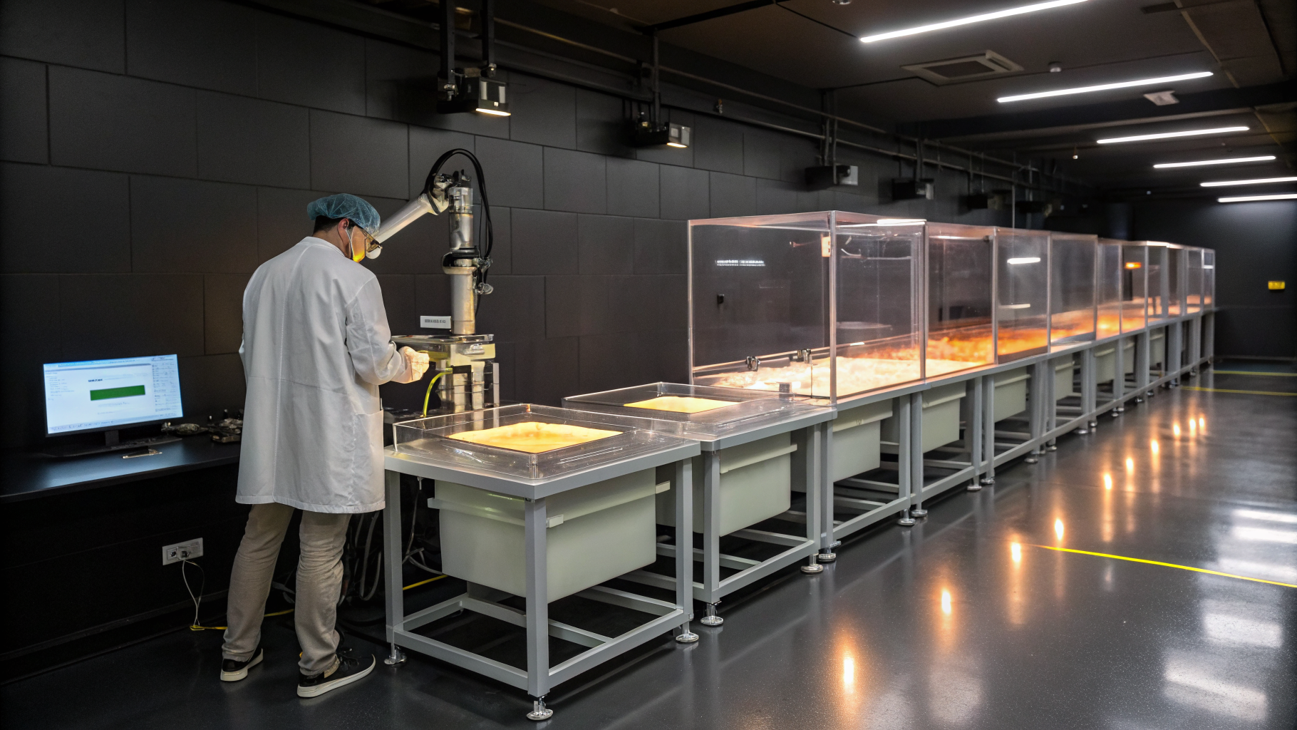 State-of-the-art precision injection molding machinery and cleanroom production line at Hanyang Toy manufacturing facility